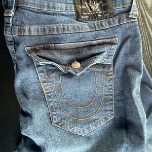 True Religion Men's Straight Fit Straight Jeans, Size 42